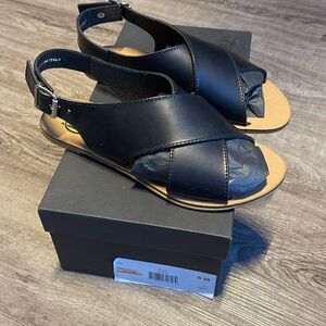 House of Horlow Izzy Black Sandals . NEW